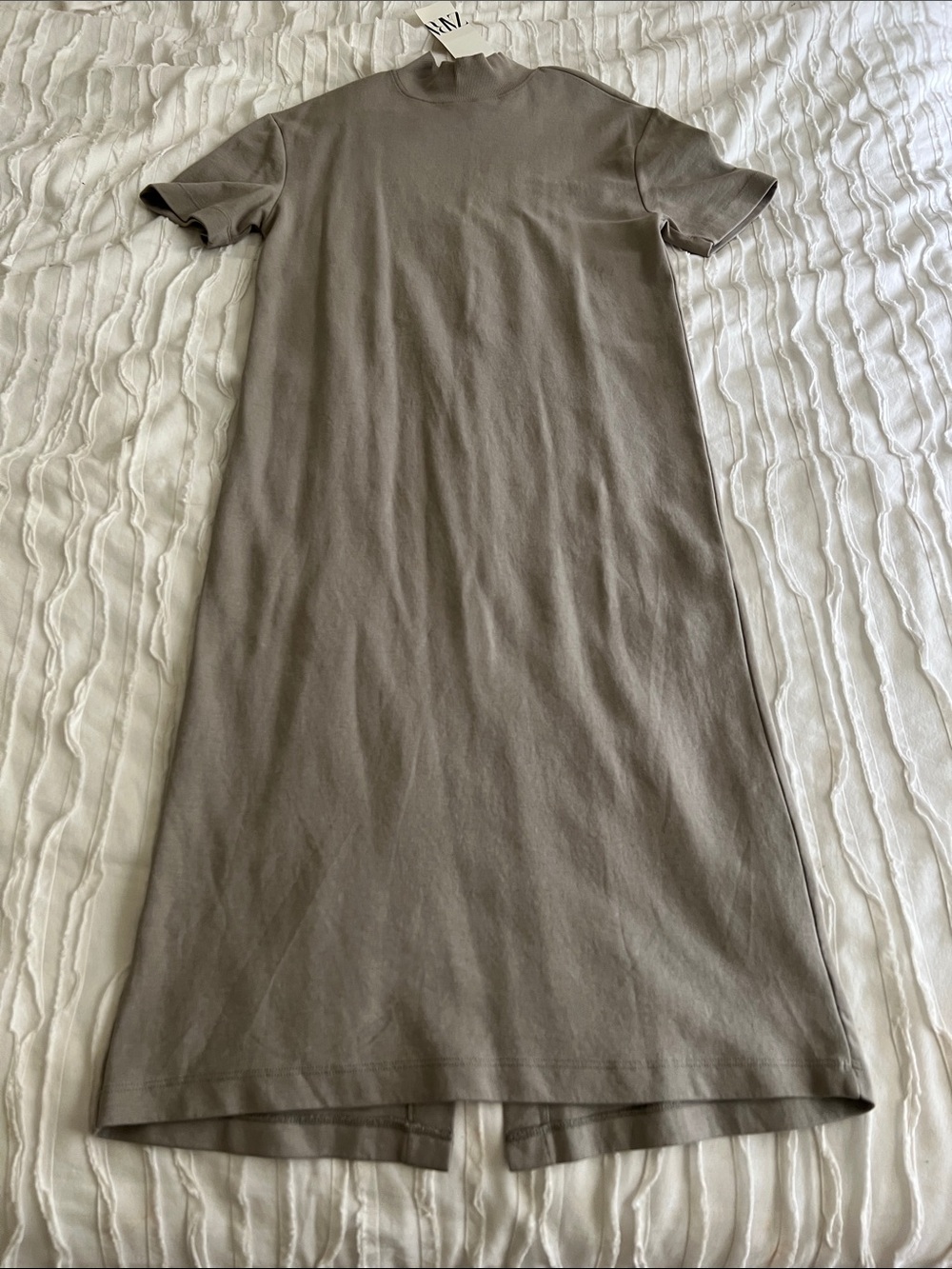 Zara Short Sleeve Mockneck Tshirt Dress